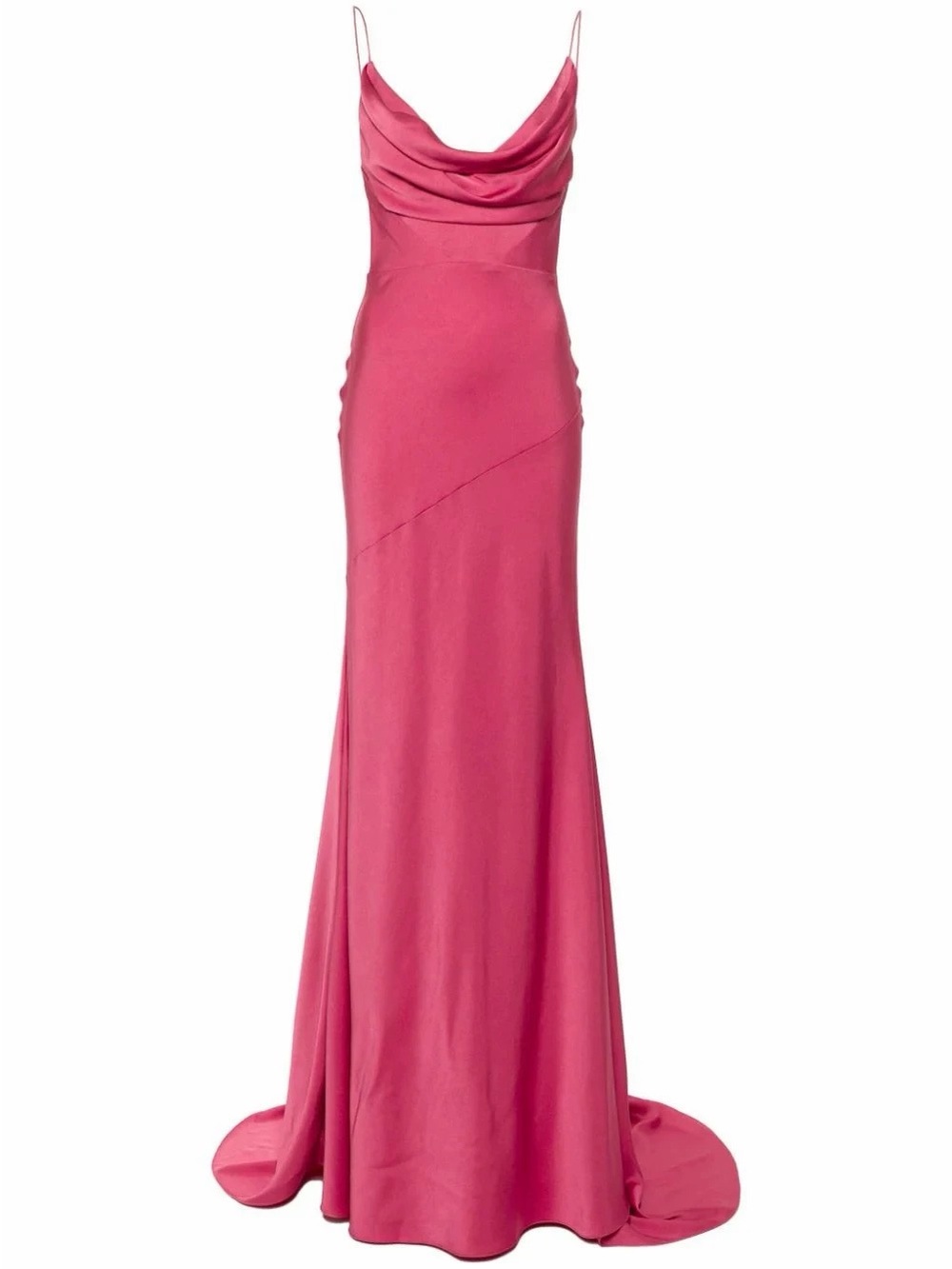 NWOT Alex Perry Elegant Cowl Neck Pink Evening Gown, Size US 6